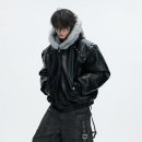 ArguECulturE玄狐 重磅2000G皮衣棉服座山雕连帽加厚加绒外套冬