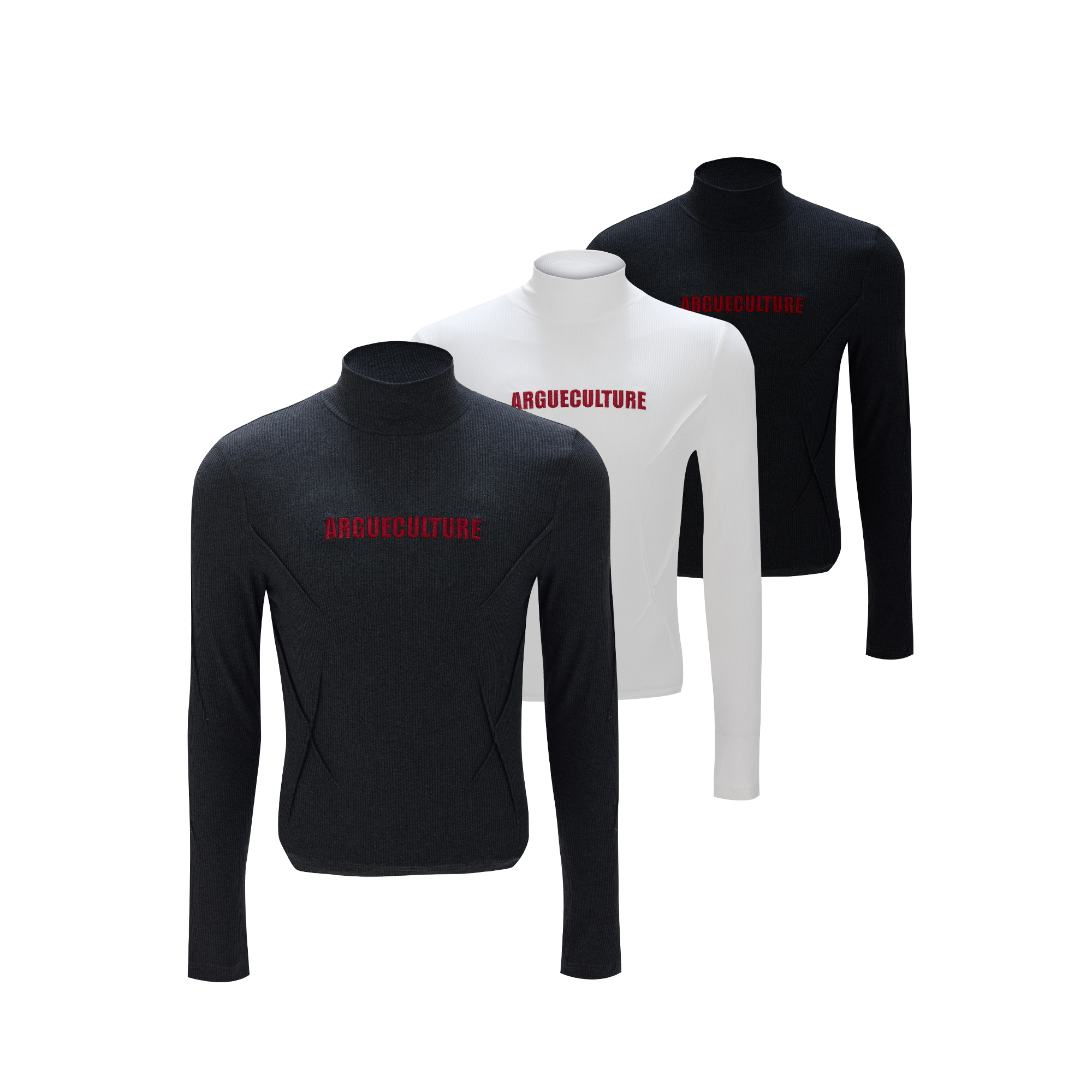 高领修身保暖羊毛混纺内搭