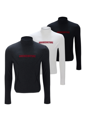 ArguE CulturE贴身本命解构高领修身纯色打底衫高弹保暖百搭内搭