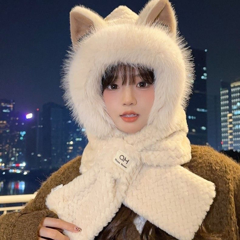 狐狸耳朵帽子女款2025新款