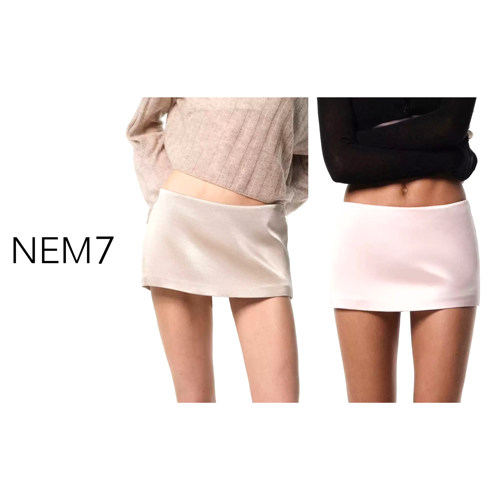 NEM7 2026 【雾面缎感】法式女人高级含内衬百搭遮胯mini半裙裙裤