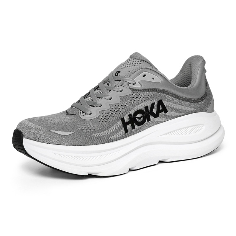 Hoka OneOne男鞋Bondi 9缓震透气跑鞋马拉松运动鞋1162011-GCTC