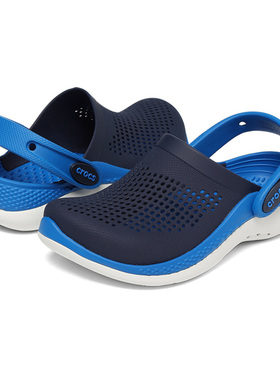 Crocs卡骆驰LiteRide新款防滑儿童拖鞋沙滩洞洞鞋207021-4KB