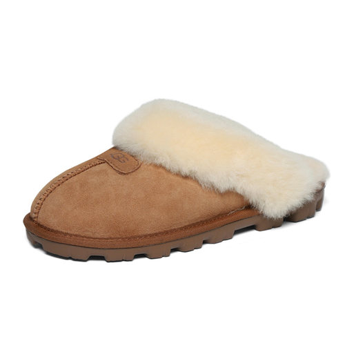 UGG秋冬女士茸茸平底拖鞋