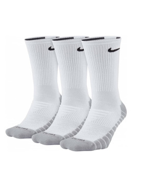 Nike耐克运动袜训练舒适透气三双装高筒篮球袜子SX5547-100