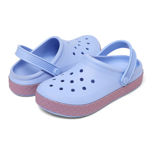 Crocs卡骆驰平底洞洞鞋印花儿童鞋户外休闲鞋凉鞋208578_5Q7