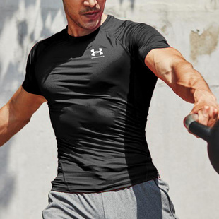 Under 001 Armour安德玛HeatGear男子运动透气健身紧身衣1361518