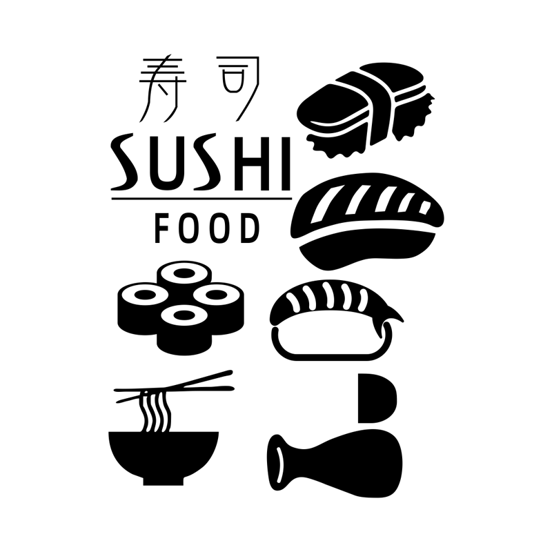 日式寿司店铺玻璃门贴纸日式料理餐厅店创意橱窗背景墙装饰窗贴画