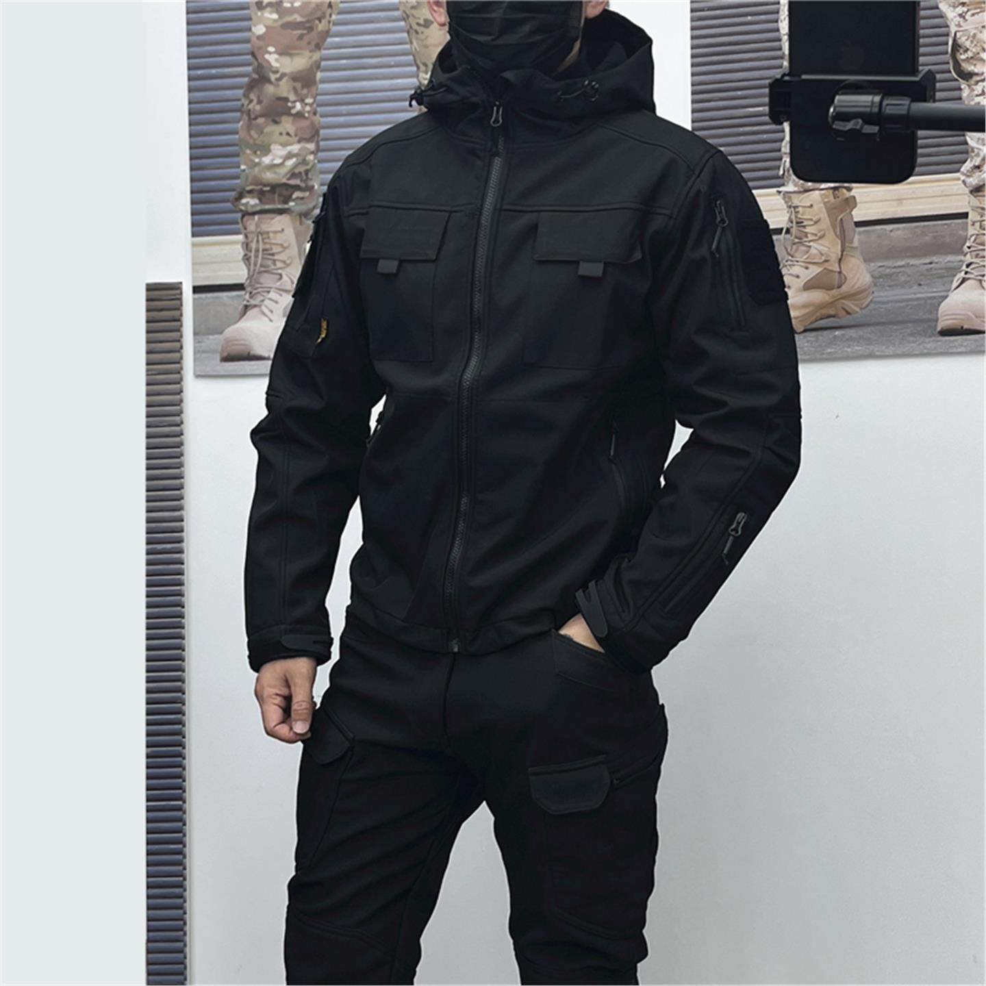 MT战术迷彩甄选春秋冬男户外弹力修身防风防水短夹克软壳冲锋衣,户外/登山/野营/旅行用品,软壳衣,淘宝优惠券,粉丝福利购,淘宝优惠卷