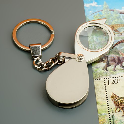 高清折叠放大镜拜斯特钥匙扣便携