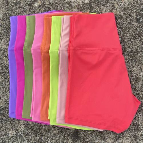 Sexy Solid Color Women Fitness Sport Short High Waist Athlet
