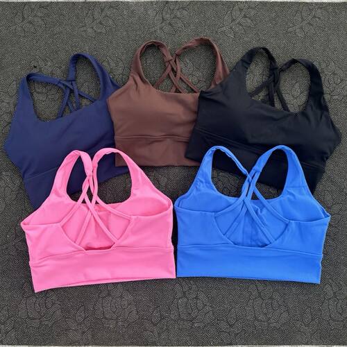High impact Cross Back Hollow shoulder straps Gym Yoga Under