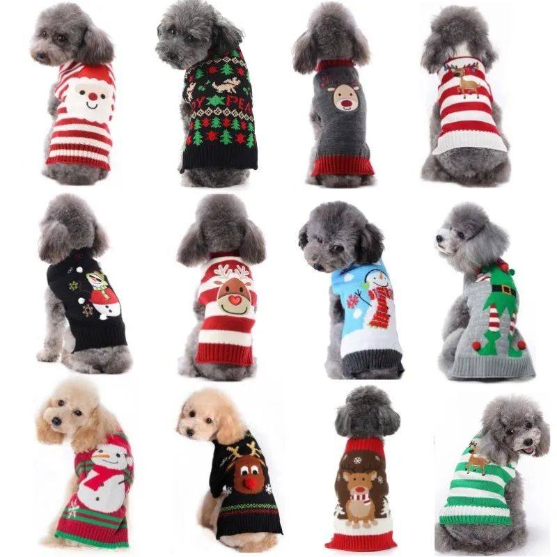 Christmas Warm Clothes for Dogs Small Medium Large Dog Winte