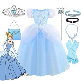 Disney Classci Cinderella Costume Deluxe Lace Dress Birthday