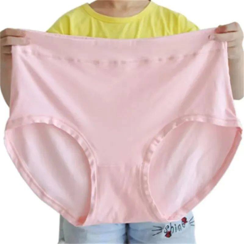 Plus Size Women Panties Fattening Extra Large Milk Silk Tria
