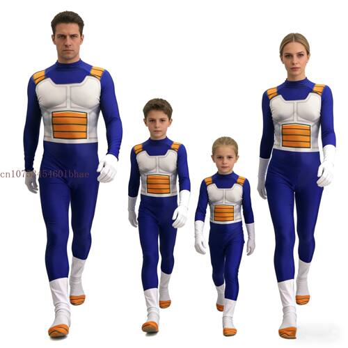 Men's Vegeta TRUNKS Kids Adult Cosplay Costume Super Saiyan