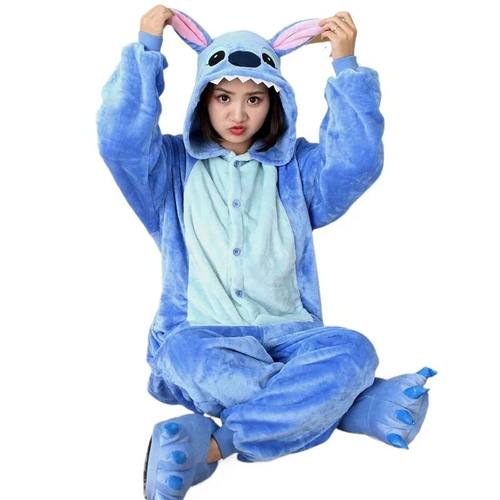 Kigurumi Stitch Onesies Cartoon Pajamas For Adults Women Men