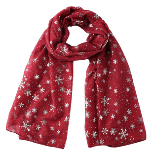 2025 Autumn And Winter Scarf Women's Christmas Gift Snowflak
