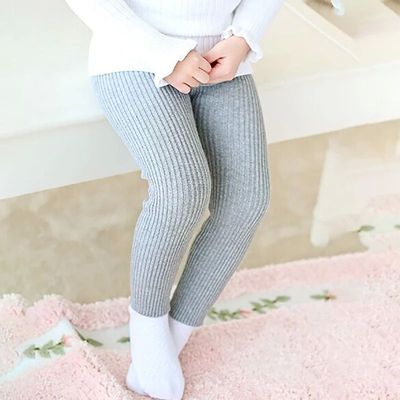 Toddler Ribbed Leggings for Kids Girls Spring Winter Warm