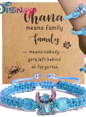 New Disney Lilo & Stitch Bracelets Braided Rope Creative Wom