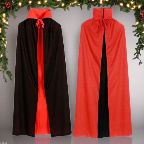 Halloween Costume Cosplay Death Vampire Black Red Adult Part