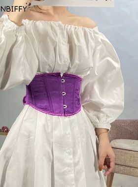 Short Torso Underbust Corset Satin Bustier Fish Boned Waist