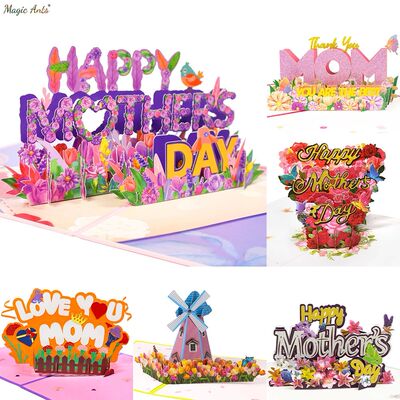 3D Happy Mother's Day Card, Pop Up Mothers Day Card, Card fo