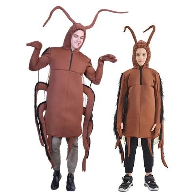 Adult Funny Cockroach Halloween Costume Children Insect Cosp