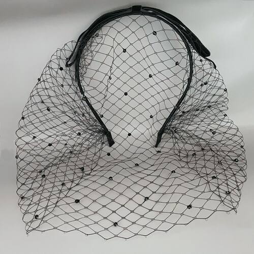 Hair Accessories French Bride Rhinestone Veil Face Covering