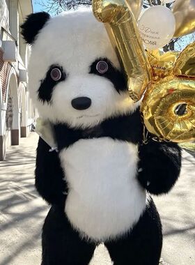 US stock Inflatable Polar Bear Costume Mascot for Advertisin