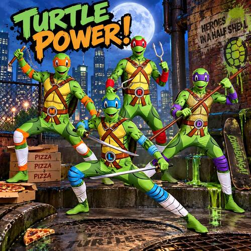 Turtles Ninja Costume Cosplay Superhero Costume Halloween Ca