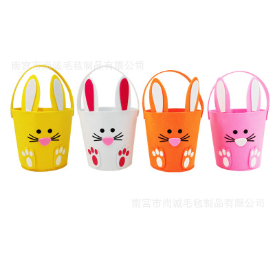 Easter Non-woven Candy Barrel Egg Handheld Barrel Storage Ba