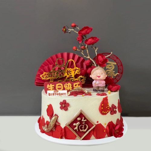 生日蛋糕模型仿真2025祝寿样品