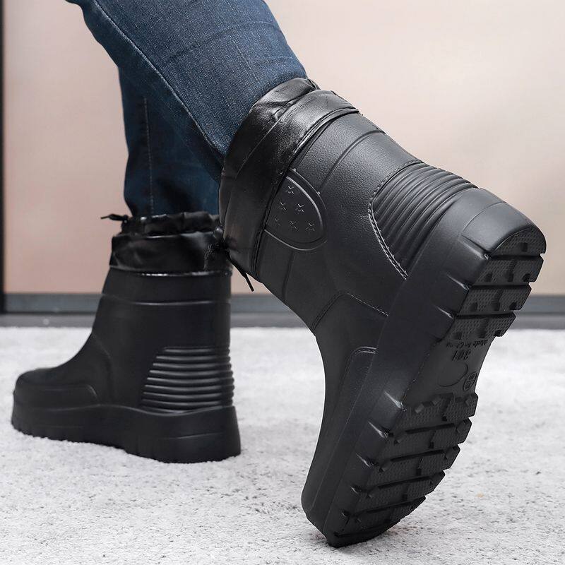 德国品质中筒超轻泡沫雨鞋加绒加厚中筒雪地靴耐油食品靴渔业防水