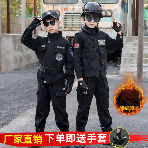 儿童警察服套装幼儿园演出服