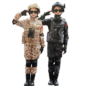 儿童迷彩服套装男童特种兵秋冬军训训练服装小学生军装演出服女童