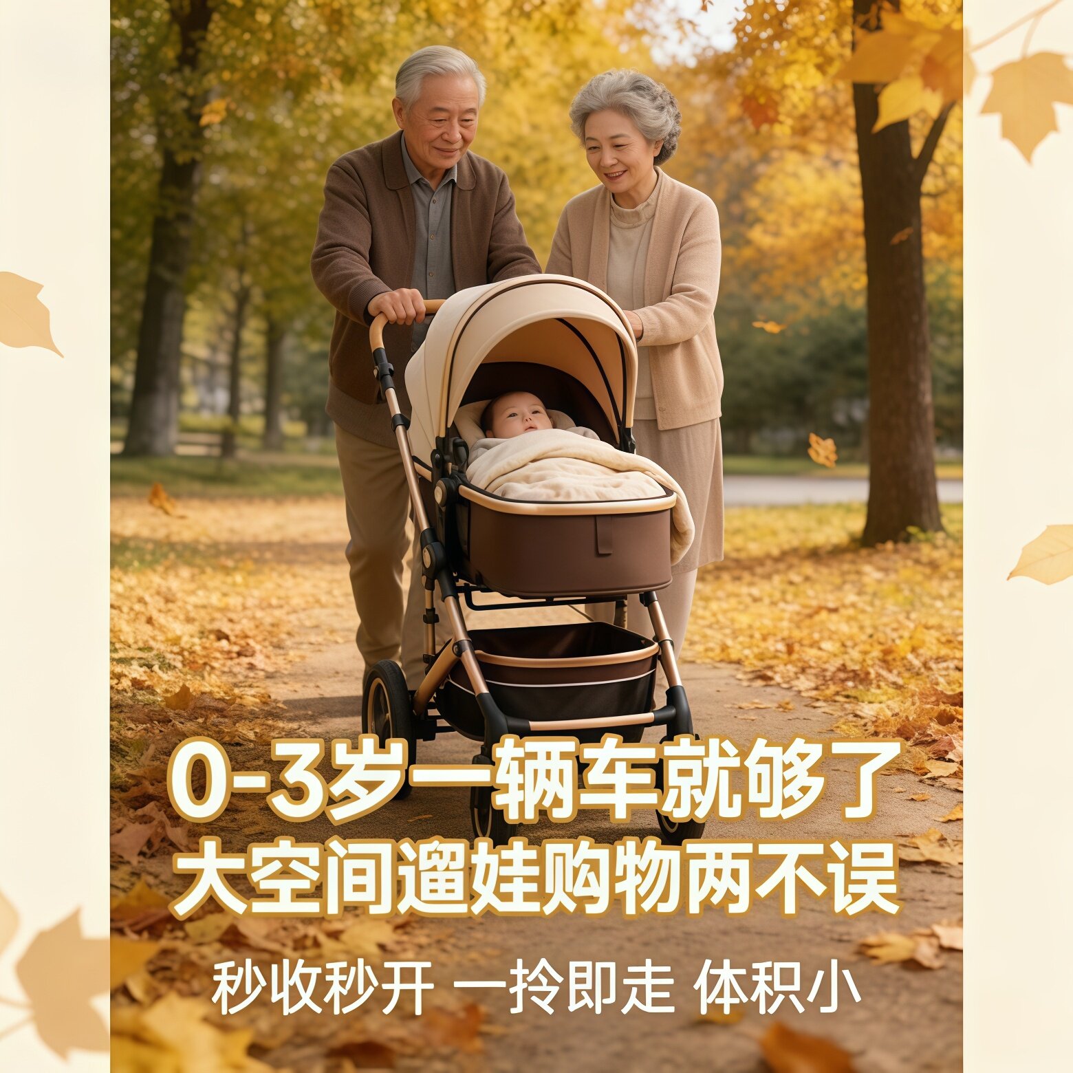 贝丽可婴儿车可躺可坐超轻便双向高景观折叠避震新生儿宝宝手推车