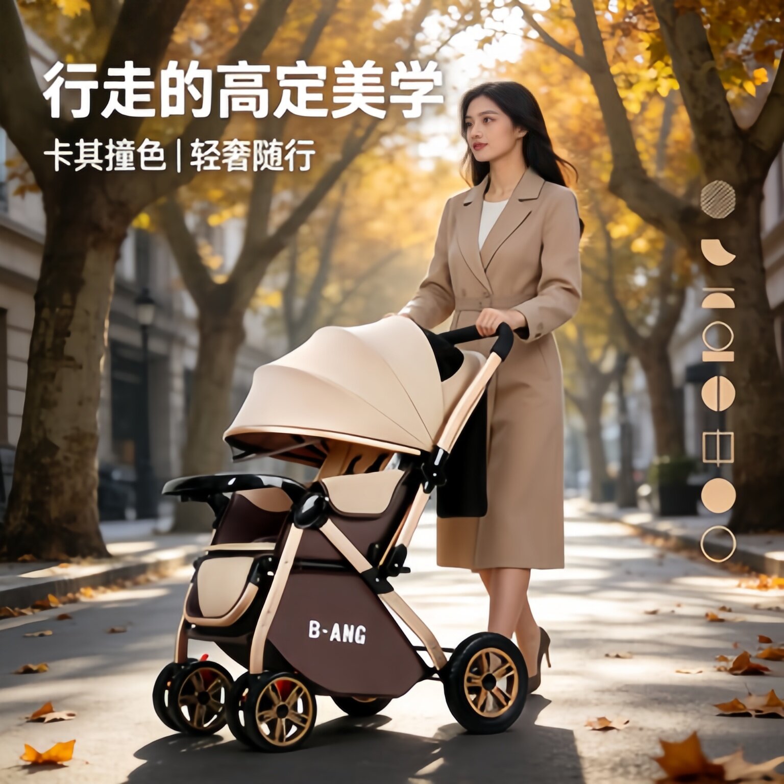 新款高景观婴儿推车可坐可躺遛娃神器手推车轻便小型一键收车宝宝