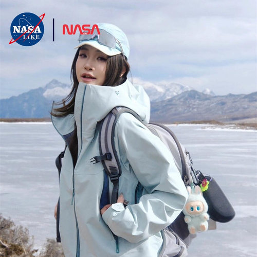 男女登山服博格达LT登山MONT X-PRO山染绿硬壳冲锋衣
