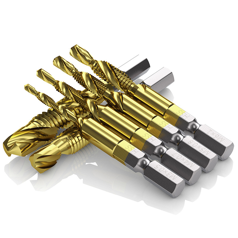 贝利钻攻倒角一体复合丝攻丝锥钻头 螺旋机用丝锥m3m4m5m6m8