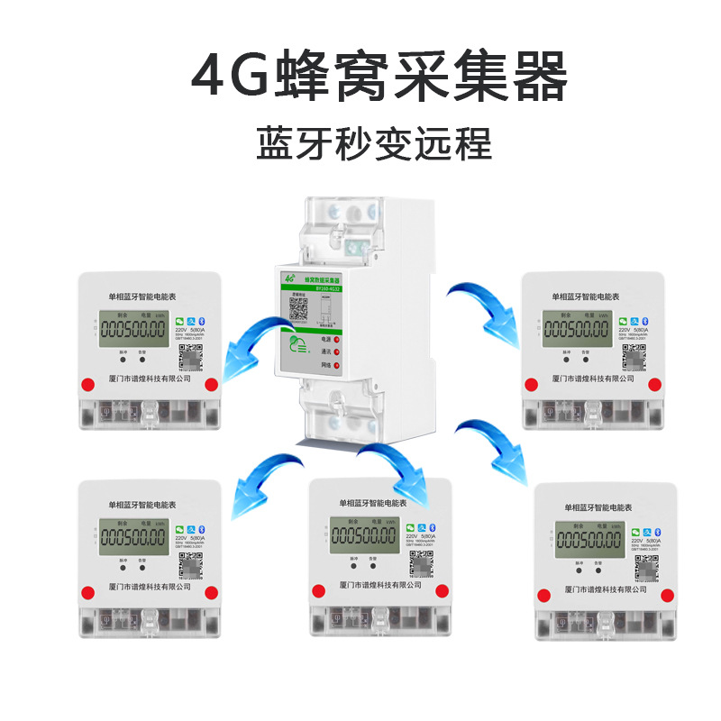 谱煌智能预付费电表家用出租房工业电能表手机扫码远程蓝牙电能表