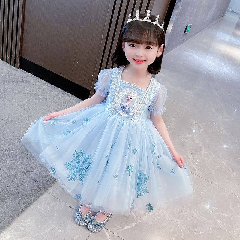 爱莎公主裙夏季女童连衣裙夏款超仙冰雪奇缘艾沙艾莎爱沙裙子洋气,童装/婴儿装/亲子装,连衣裙,淘宝优惠券,粉丝福利购,淘宝优惠卷