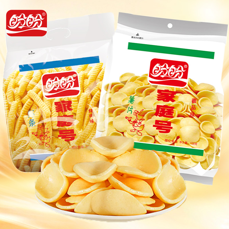盼盼家庭号薯片虾条耐吃小零食