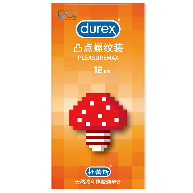 杜蕾斯  pleasuremax凸点螺纹装12只装 避孕套 情趣计生