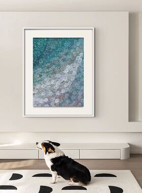 Happy Fish 极简现代高端装饰画壁画主卧床头高级感轻奢简约挂画