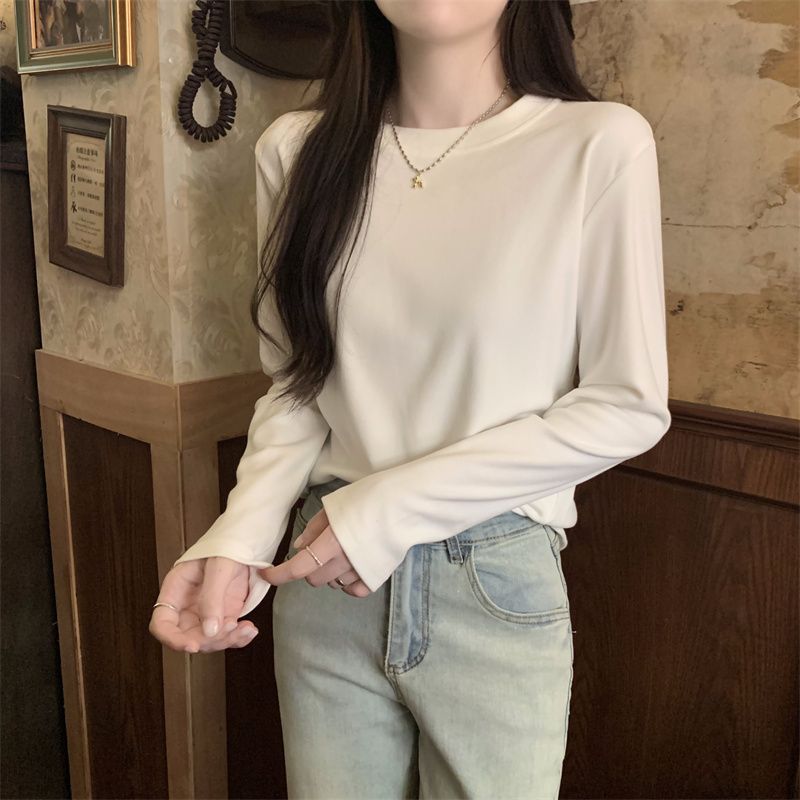 秋冬新款德绒打底衫内搭加厚保暖