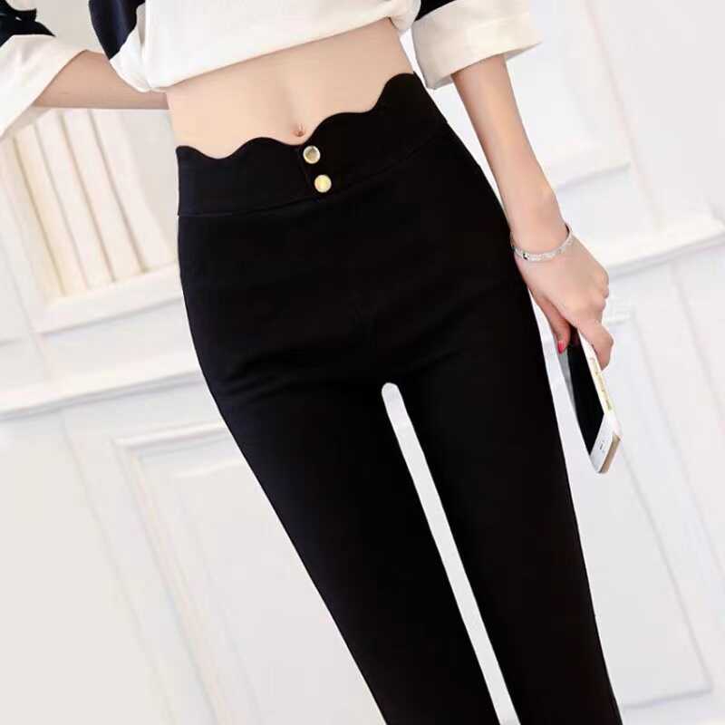 秋冬加绒加厚高腰打底裤女外穿