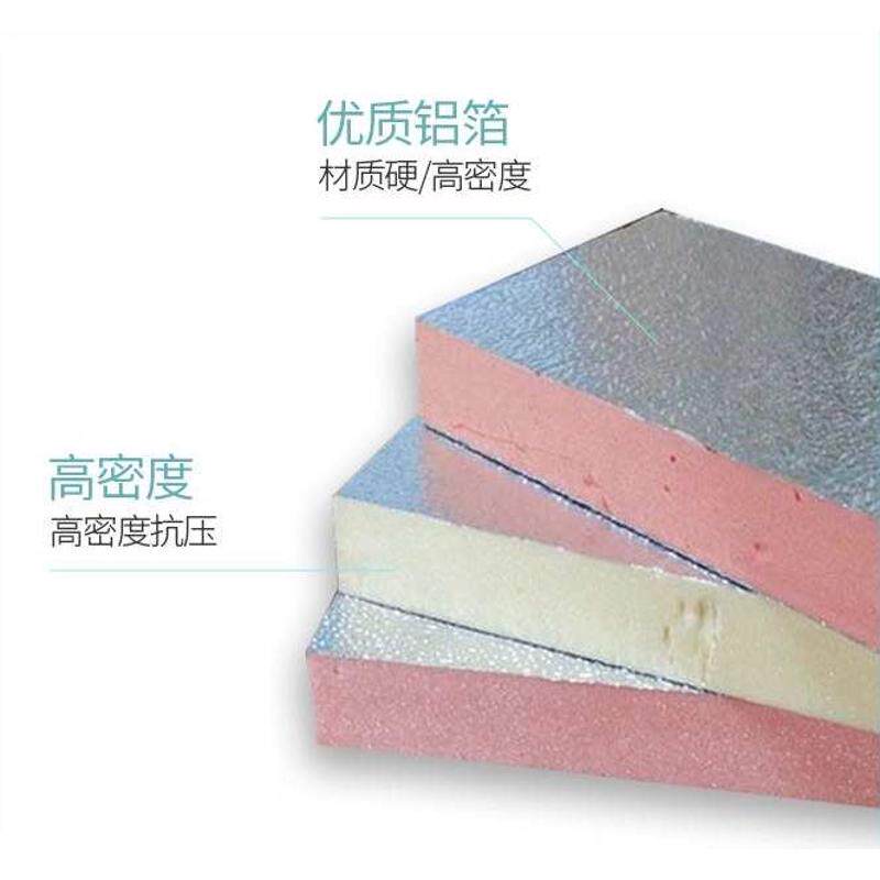 双面铝箔阻燃隔热挤塑板高密度阳光房空调通风管道环保地暖保温板