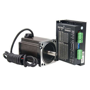宇辉86步进电机套装 6.5N85步进电机86BYG250B驱动器DM860H长115MM