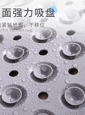 浴室防滑垫环保家用淋浴房洗澡防摔吸盘地垫卫浴按摩脚垫2023新款